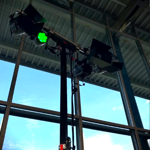 Rigger bei der Arbeit